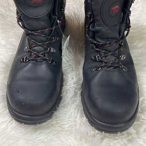 Avenger Boots: Men's  Black Waterproof EH Steel Toe Slip-Resistant Work Boots